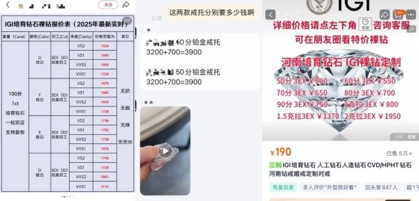 配资知识平台网 “河南人把钻石价格打下来了”，一克拉低至千元，戒托可能贵过钻石